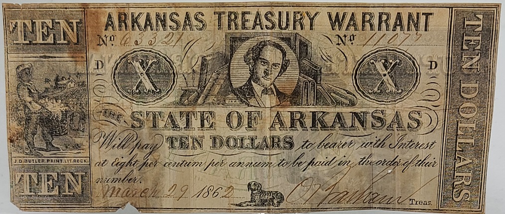 Any-Input-On-This-1862-Arkansas-Treasury-Warrant?