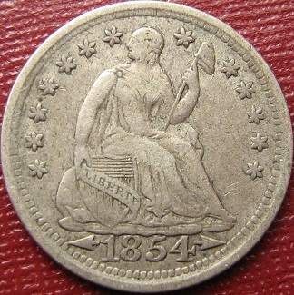 1854-Half-Dime
