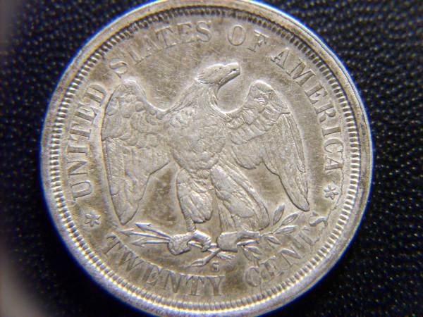 1875-S-Twenty-Cent-Piece-S/S,-Drop-Digit,-&-Rotated-Die