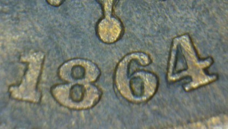 1864-Repunched-Date-Two-Cent-Piece---Help-With-Variety