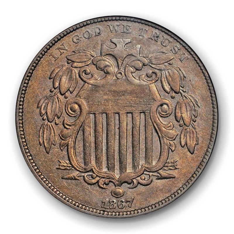 1867-W/Rays-Shield-Nickel---Last-Purchase-Of-The-Year