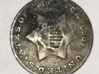 1853-Three-Cent-Coin-For-Grading