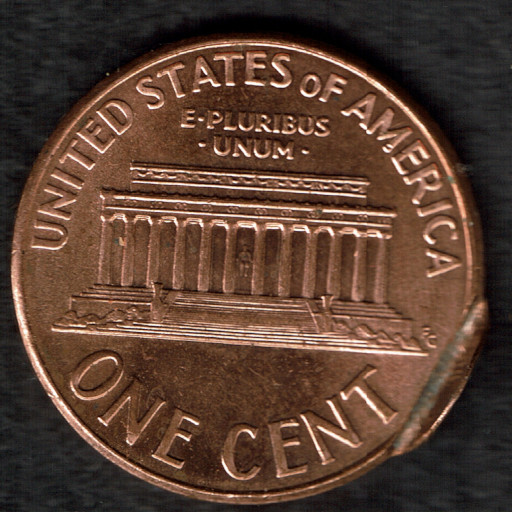 2007-Lincoln-Cent-Strikethrough,-Clip-Or-Post-Damage-?