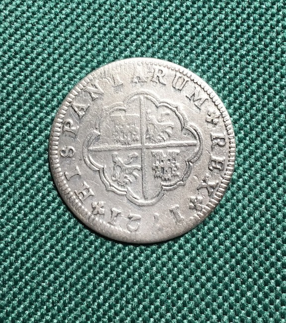 Spain-1721-Two-Reales---Weight-?