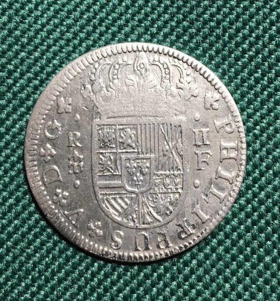 Spain-1721-Two-Reales---Weight-?