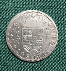 Spain-1721-Two-Reales---Weight-?