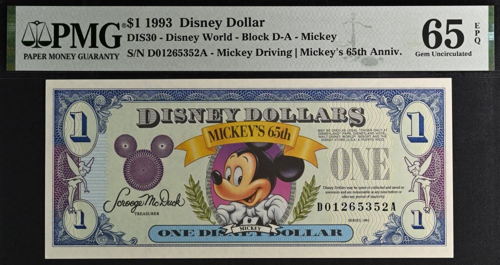 Graded-Disney-Dollars