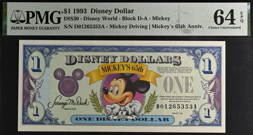 Graded-Disney-Dollars