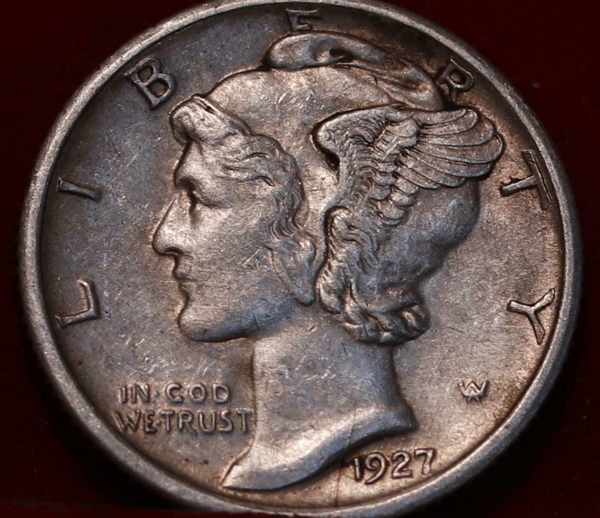 1917-D-And-1927-S-Dimes---Solid-AU-53-Problem-Free?