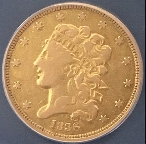 1856-S-$3-Gold-X2,-1836-$5-Classic-Gold