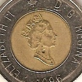 Hole-In-Queen's-Neck-On-A-Twoonie....