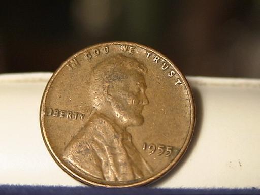 My-Lucky-Day?--1955-Lincoln-Wheat-Cent-And-A-Weird-1988-Lincoln-Memorial-Cent