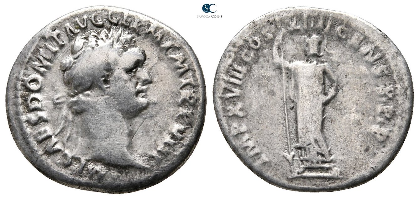 Domitian-Denarius-Rare-Imperial-Acclamation