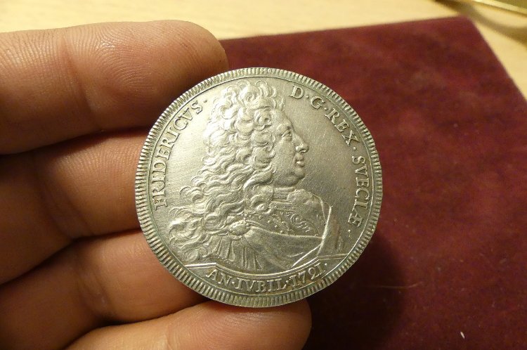 1721-Swedish-Silver-Thaler,-Rare?-Mintage?-Grade?