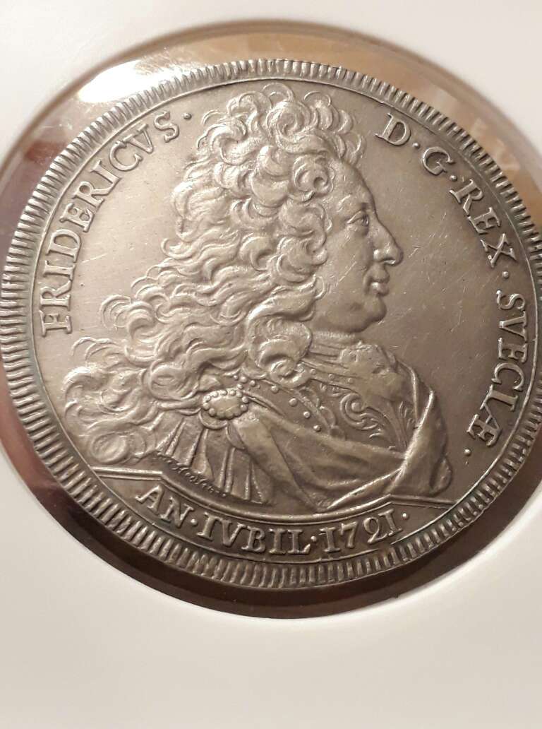 1721-Swedish-Silver-Thaler,-Rare?-Mintage?-Grade?