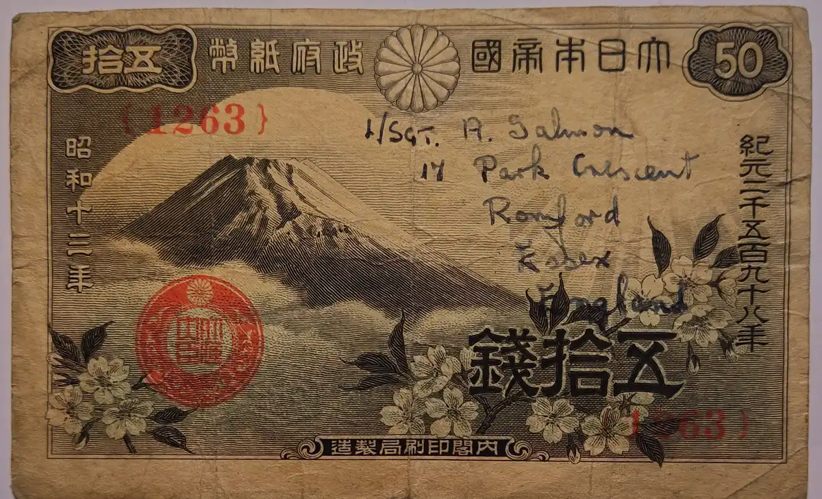 A.-Johnson,-A-British-Pow,-Identified-On-A-Japan-50-Sen-Banknote,-Who-Survived-The-Ordeal.