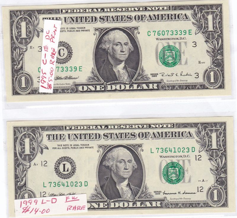 U.s-.dollar-Notes---1999-&-1995.--Worth-More-Than-Face?