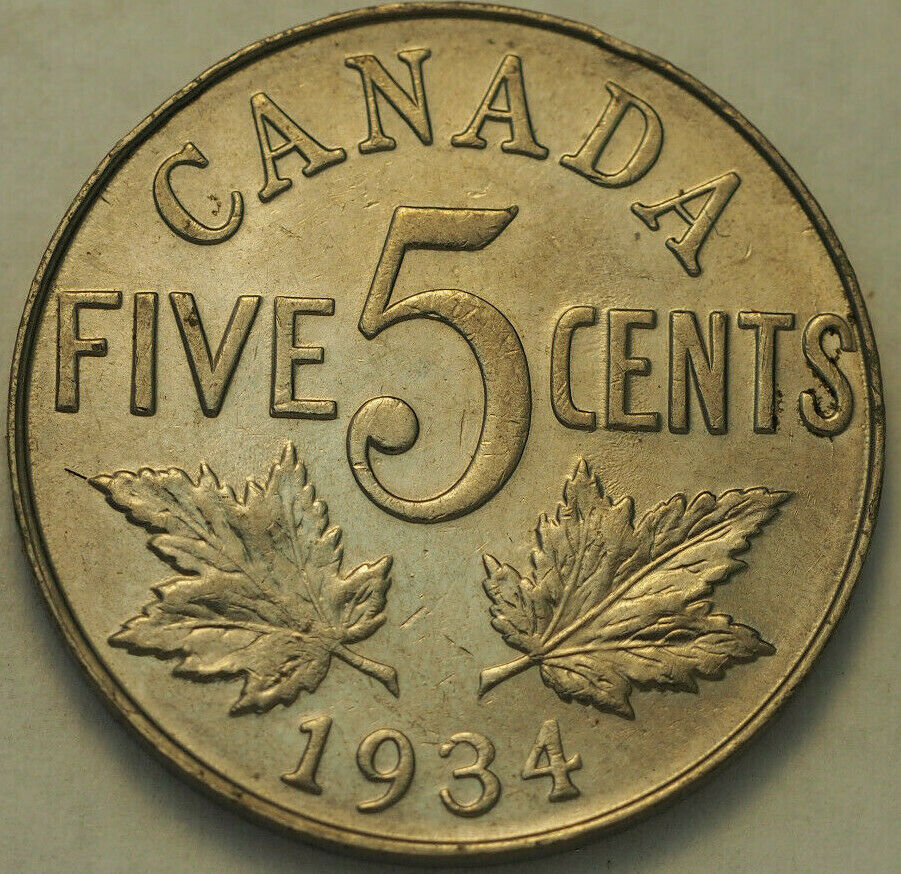 1934-&-1938-5-Cents-For-Grading-Canada