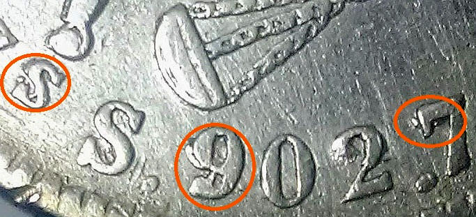 Mexico-1884-25-Centavos---Repunched-Characters