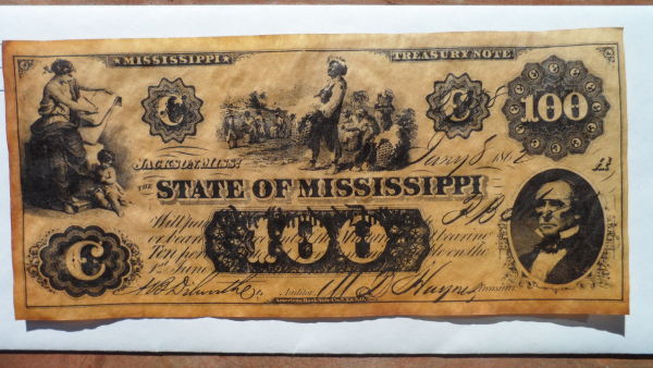Alabama-And-Mississippi-Confederate-$100.00-Bills