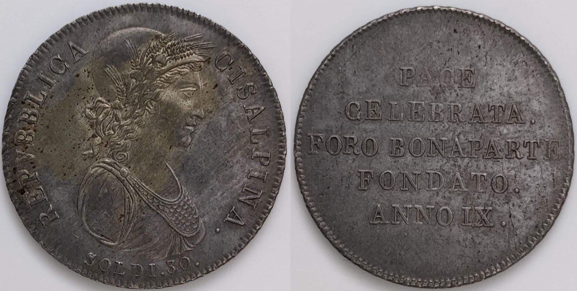 1801-French-Cisalpine-Republic-30-Soldi---Worth-Sending-To-NGC-For-Grading?