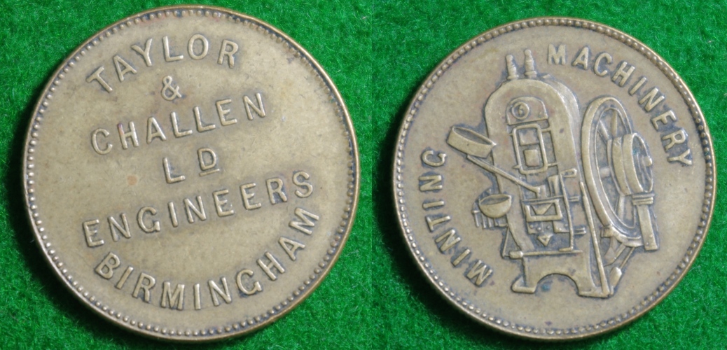 Heaton/Birmingham-Mint-Advertising,-Specimen-And-Pattern-Pieces
