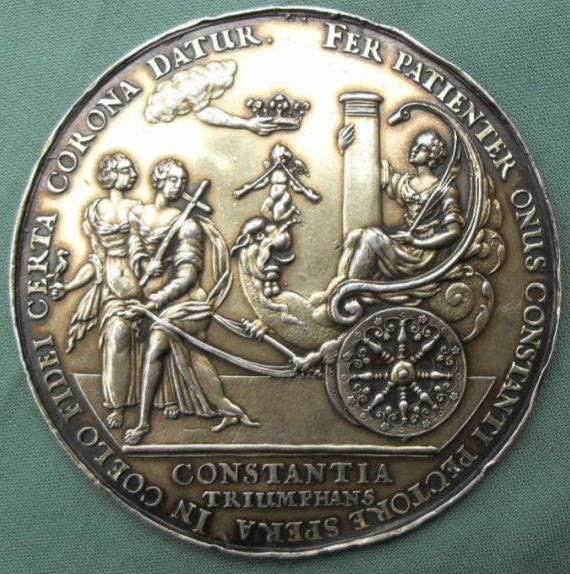 Large-18th-C-Silver-European-Medal