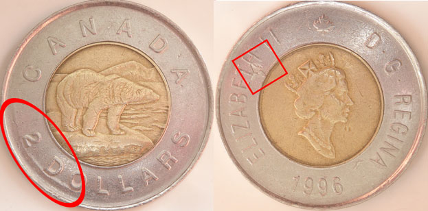 1996-$2-Toonie---Little-House-On-Obverse?