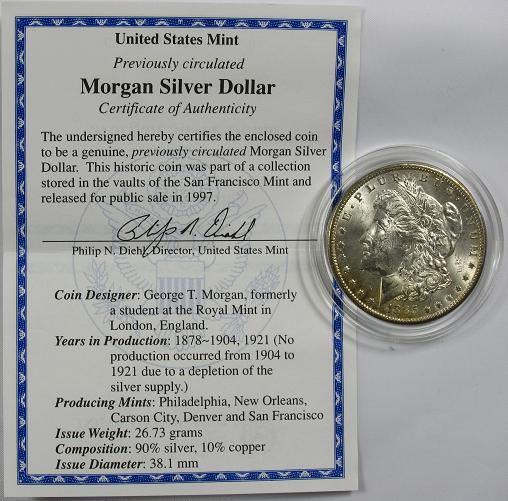 1997-Mint-Release-Of-Morgan-Dollars