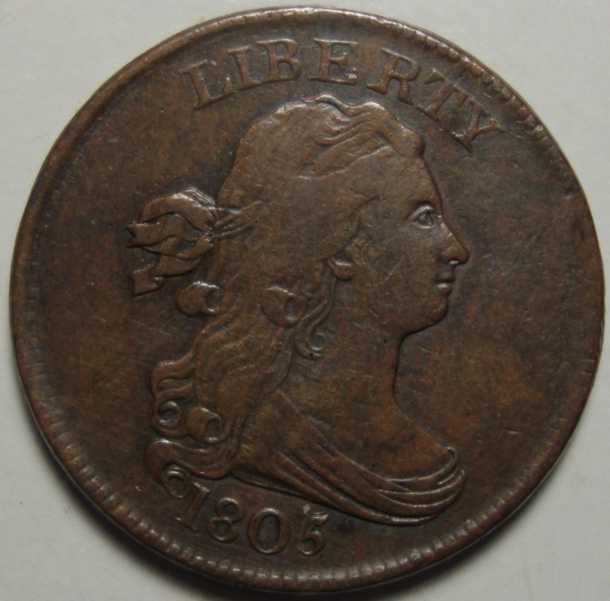 1805-Draped-Bust-Half-Cent---Grade/Attribution-Thoughts?
