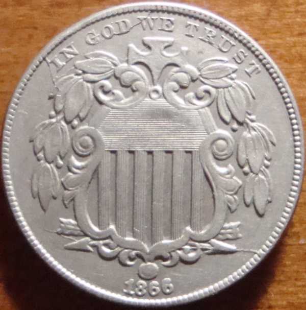 1866-Shield-Nickel-W/Lots-Of-Things-Going-On...-Variety?