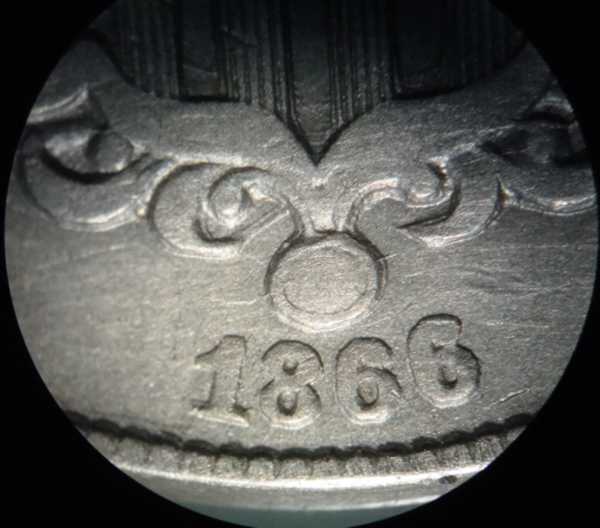 1866-Shield-Nickel-W/Lots-Of-Things-Going-On...-Variety?