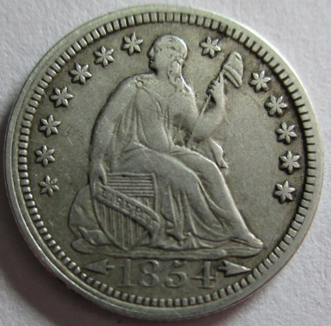 1854-Half-Dime
