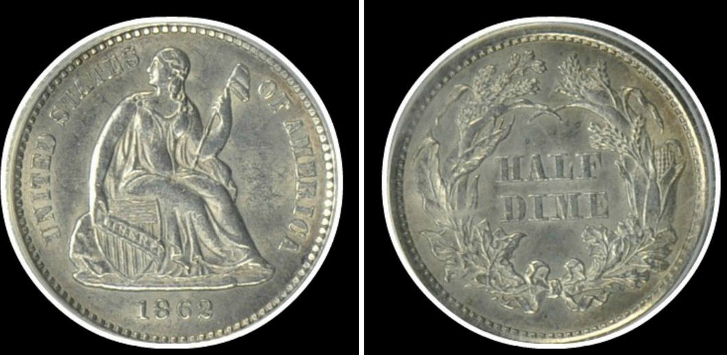 1862-Half-Dime