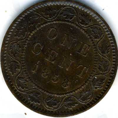 1858--Canada-Large-Cent-And-Its's-Varieties
