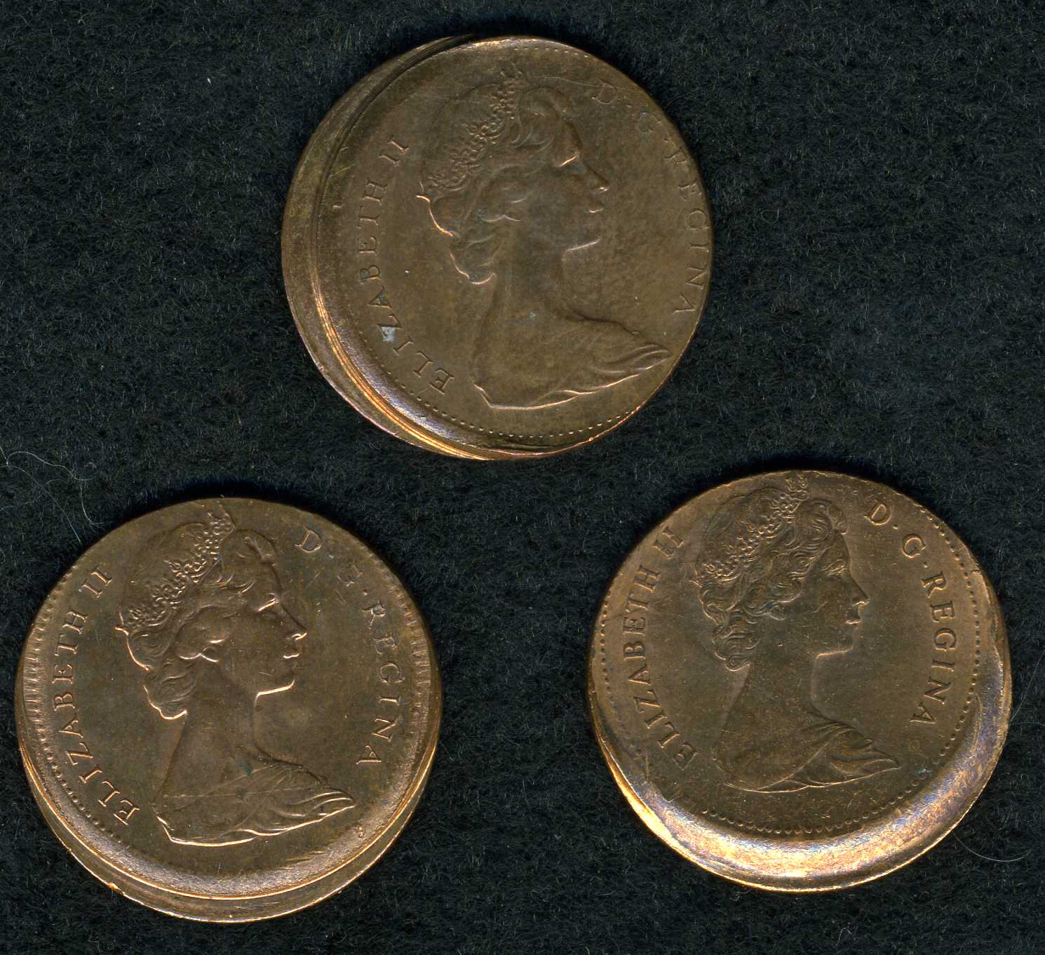 Off-Centre-Canadian-Broadstrikes,-Somewhat-Uncommon-After-1965