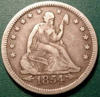 1854-Seated-Liberty-Quarter-With-Arrows---Grade-/-Opinions?