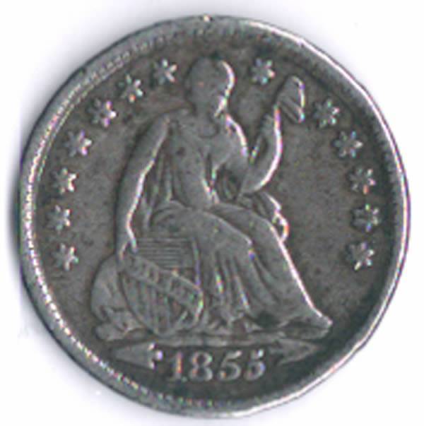 1855-W/Arrows-Seated-Liberty-Half-Dime,-Grade/Opinions