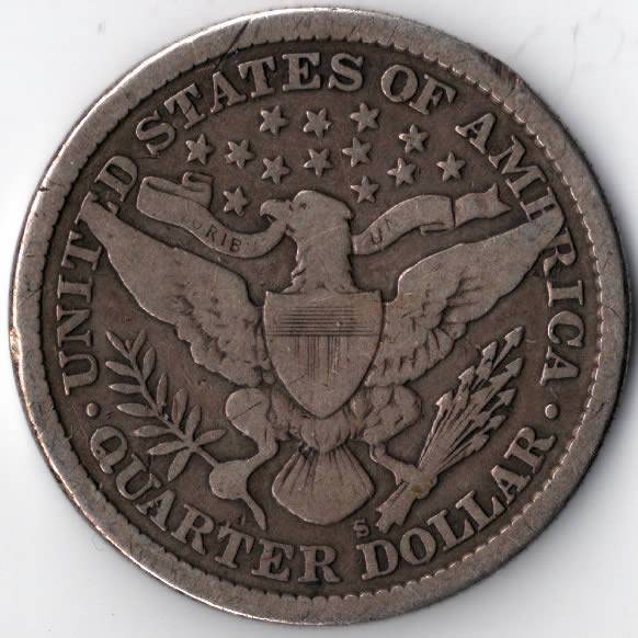 Barber-Shop-Trio:-1895-S-Barber-Quarter-Raw,-3/3