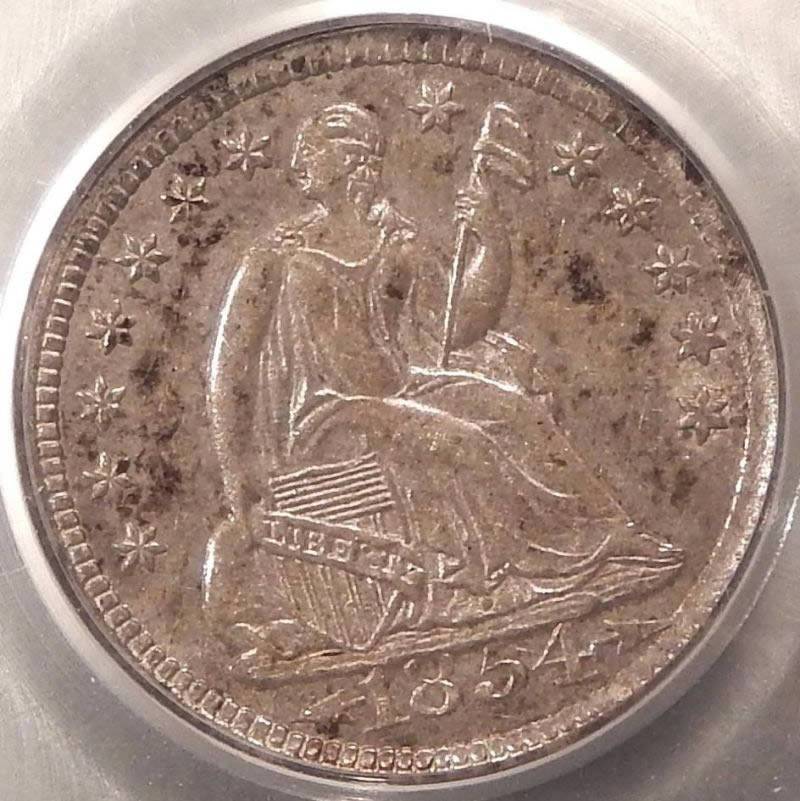 1854-Liberty-Seated-Half-Dime--Vs.-PCGS.-Grade-Posted.
