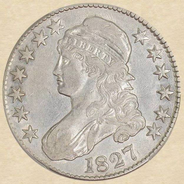 1827-Capped-Bust-Half-Dollar-Grade-Added,-Not-Good