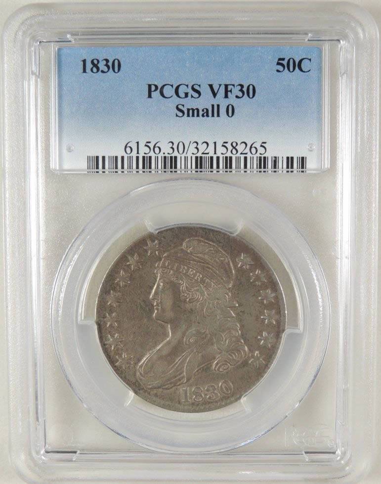 1830-CBH-Capped-Bust-Half-Vs.-PCGS.-Grade-Posted.