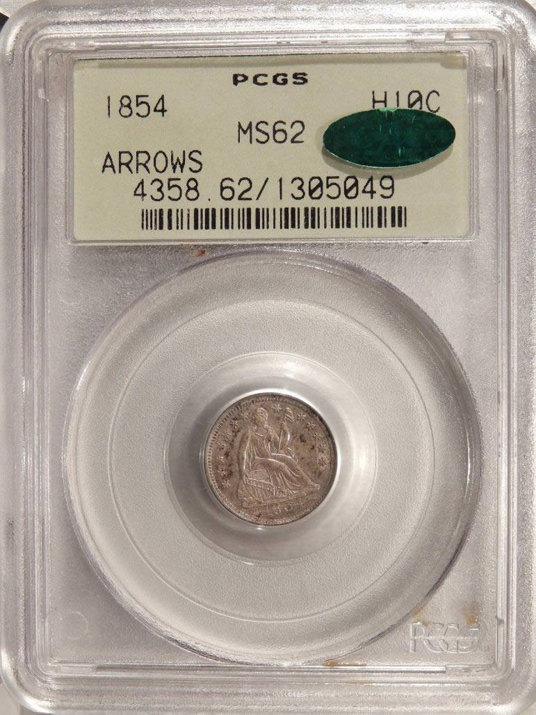 1854-Liberty-Seated-Half-Dime--Vs.-PCGS.-Grade-Posted.
