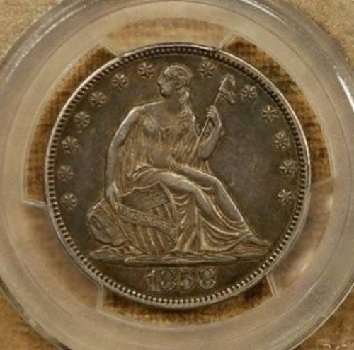 1858-Liberty-Seated-50c---You-Vs.-PCGS--Grade-Posted-