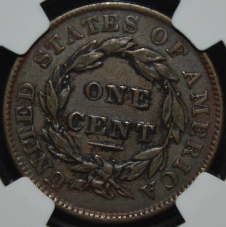 1836-Coronet-Large-Cent,,-Grade-Added