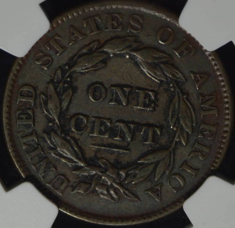1836-Coronet-Large-Cent,,-Grade-Added