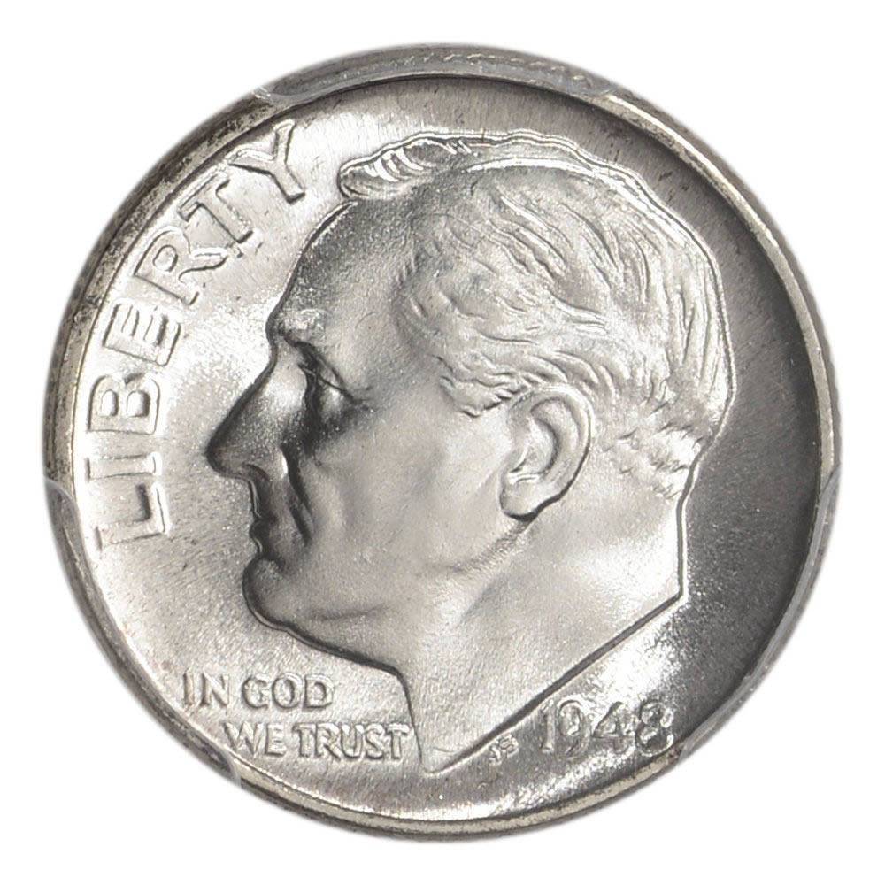 1948-D-&-S-Roosevelt-Dimes-Vs.-PCGS,-Grades-Added!