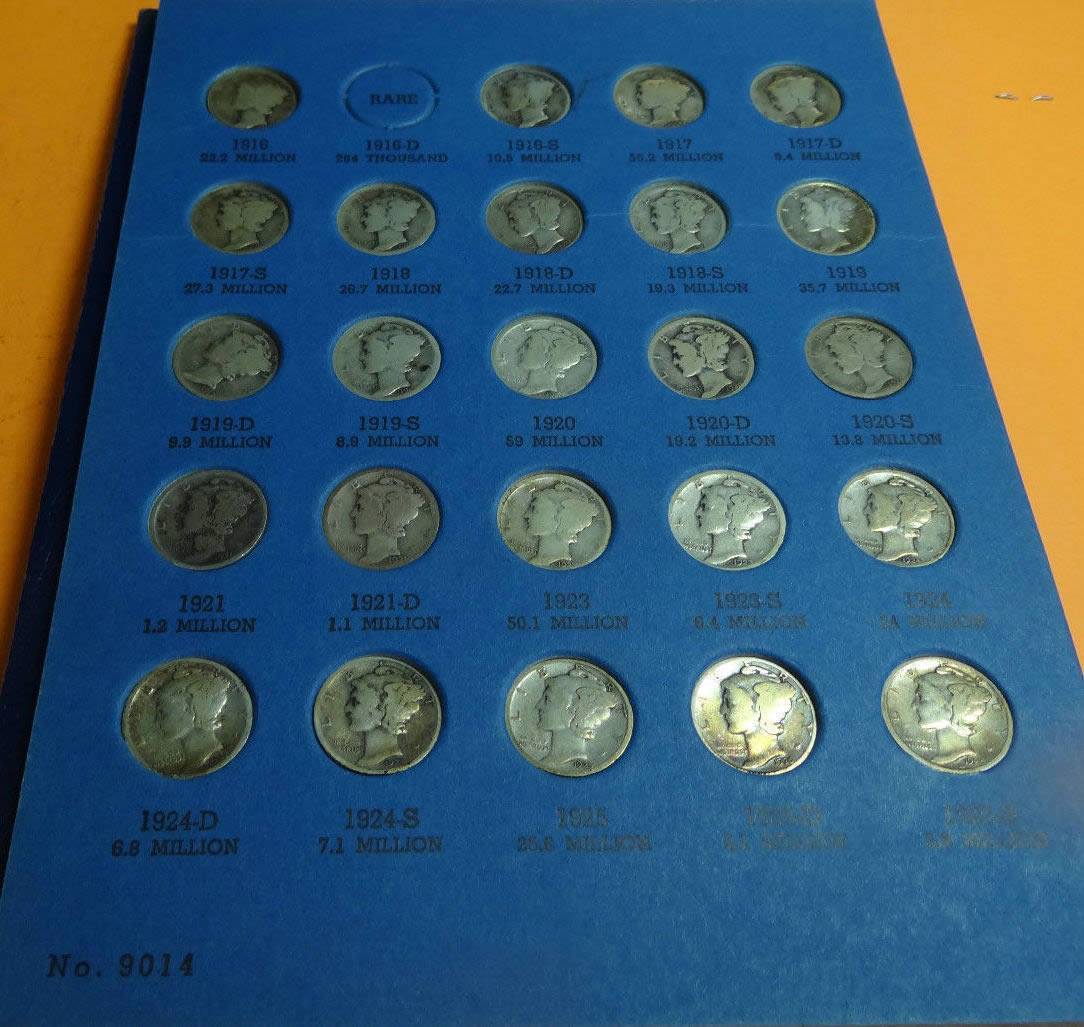 Old-Mercury-Dimes-Whitman---Grade-The-1921-And-21-D?-: