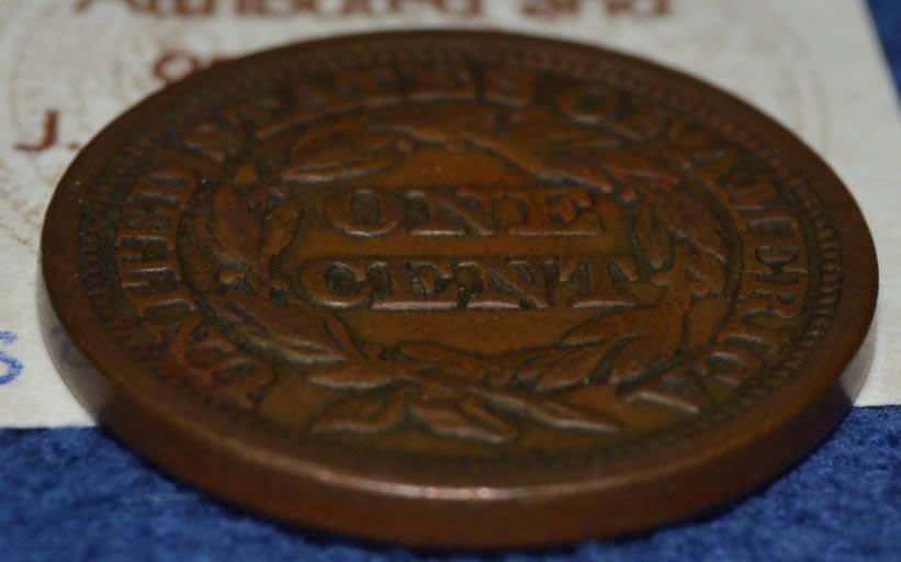 1849-Braided-Large-Cent,-Raw,-You-Grade-It!