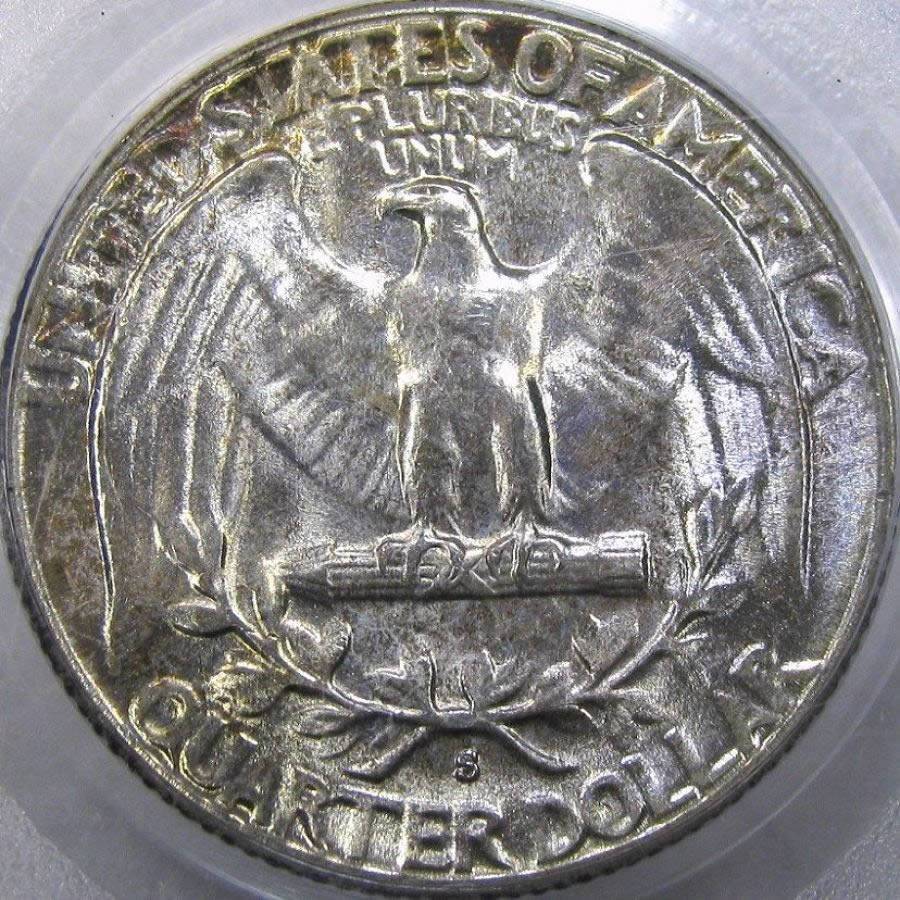 1952-S-And-1954-S-Washington-Quarters,-Toned,-You-Vs.-PCGS